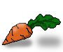 Pixel art of carrot